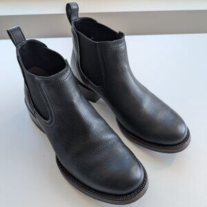 Ariat Men’s Booker Chelsea Round Toe Western Boot - Size 9 Wide - Black Deertan